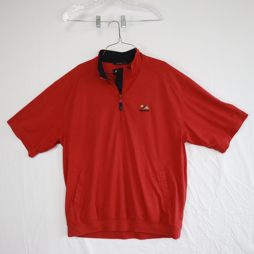 Greg Norman 1/4 Zip Pullover Mens Large PlayDry Golf Windproof Wicking PGA West